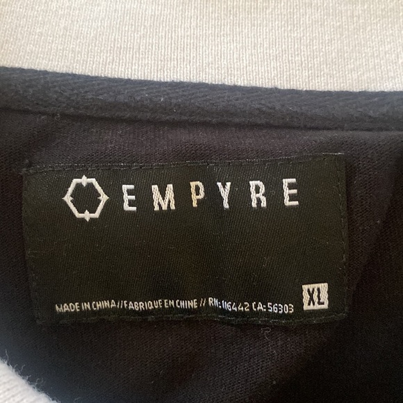 XL empire collared shirt, bottom button missing. Good condition. - Picture 3 of 4